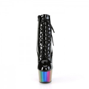 Pleaser Adore-1020RC Støvler Dame Svarte Multicolor | 420-JRBKPE