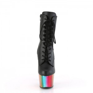 Pleaser Adore-1020RC Støvler Dame Svarte Multicolor | 736-OVETXZ