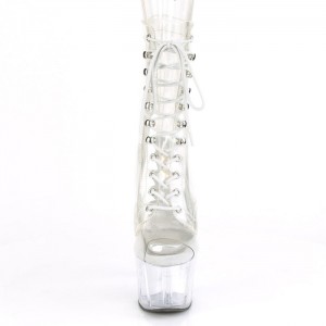 Pleaser Adore-1021C Støvler Dame Clear | 751-TRFVLI