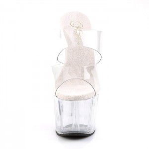 Pleaser Adore-702 Badesandaler Dame Clear | 437-AYJWZL