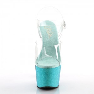 Pleaser Adore-708OMBRE Sandaler Dame Turkis | 845-YRWEJI