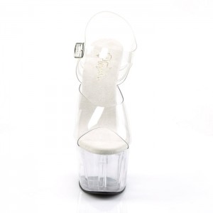 Pleaser Adore-708 Sandaler Dame Clear | 613-GYAEDO