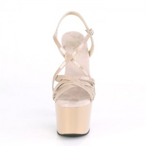 Pleaser Adore-713 Sandaler Dame Beige | 071-WHLBFA