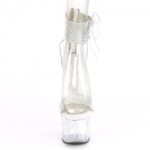 Pleaser Adore-727RS Sandaler Dame Clear | 140-ATCOYN