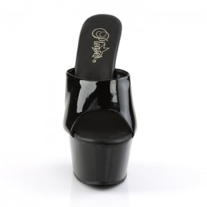 Pleaser Aspire-601 Badesandaler Dame Svarte | 681-TYPKNE