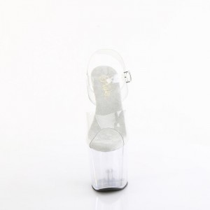 Pleaser Craze-808 Sandaler Dame Clear | 710-LROWMT