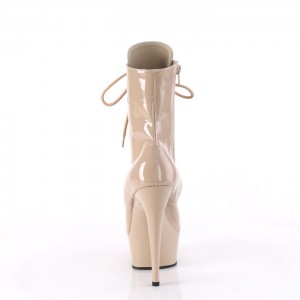 Pleaser Delight-1020 Støvler Dame Beige | 926-FSLDGP