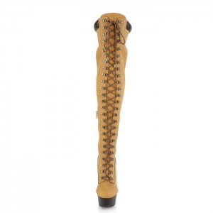 Pleaser Delight-3000TL Støvler Dame Brune Brune | 098-KPBLME