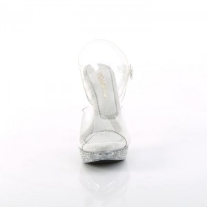 Pleaser Elegant-408ABRS Sandaler Dame Clear | 236-RBWOGX