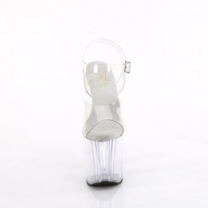 Pleaser Enchant-708 Sandaler Dame Clear | 429-VAELRD