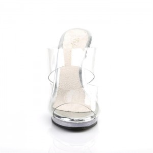 Pleaser Flair-402 Badesandaler Dame Clear | 739-AHENIW