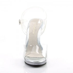 Pleaser Flair-408MG Sandaler Dame Clear | 217-MECZJA