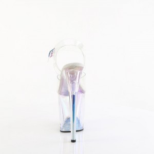 Pleaser Flamingo-808HT Sandaler Dame Clear | 837-WRZYMU