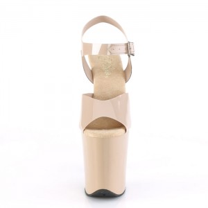 Pleaser Flamingo-808N Sandaler Dame Beige | 092-IRWHMK