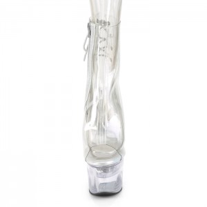 Pleaser Flashdance-1018C-7 Støvler Dame Clear | 830-NKXTLA