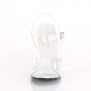 Pleaser Gala-08MG Sandaler Dame Clear | 951-ZHUIJT