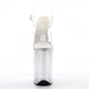 Pleaser Infinity-908MG Sandaler Dame Clear | 603-PCEMUH