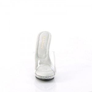 Pleaser Lip-101LS Badesandaler Dame Clear | 693-XYZRVB