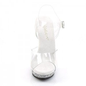 Pleaser Lip-108SDT Sandaler Dame Clear | 145-OKQEDA