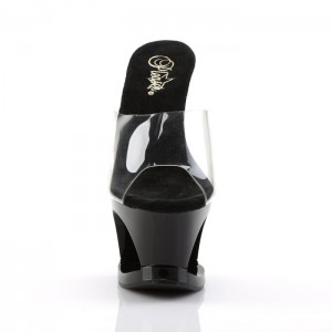 Pleaser Moon-701HRS T-Straps Dame Rød | 760-ATQPWO