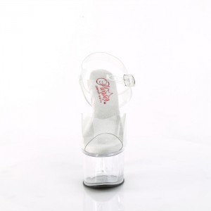 Pleaser Passion-708 Sandaler Dame Clear | 952-ZASKYL