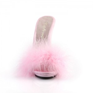 Pleaser Poise-501F Badesandaler Dame Rosa | 319-UBTGMO