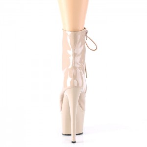 Pleaser Sky-1020 Støvler Dame Beige | 728-ORUZHP