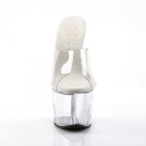 Pleaser Sky-301 Badesandaler Dame Clear | 247-WKXTCJ