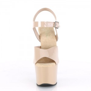 Pleaser Sky-308N Sandaler Dame Beige | 476-MLSWDP