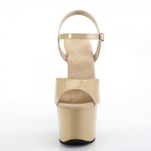 Pleaser Sky-309 Sandaler Dame Beige | 871-YMQEWA