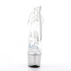 Pleaser Stardance-1018C-7 Støvler Dame Clear | 283-VXFYLU