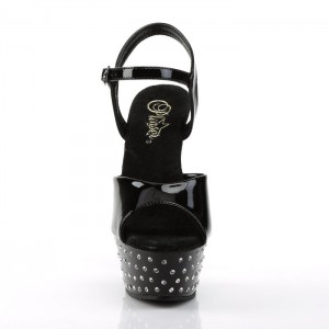 Pleaser Stardust-609 Sandaler Dame Svarte | 875-SFVNWG