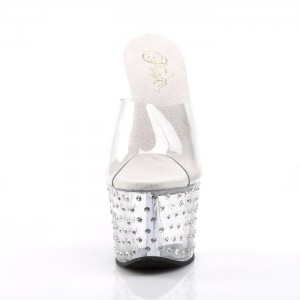 Pleaser Stardust-701 Badesandaler Dame Clear | 158-MPTEOW