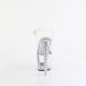 Pleaser Unicorn-708TGRS Sandaler Dame Clear | 076-TFEAMR