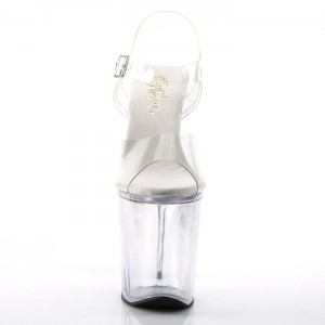 Pleaser Xtreme-808 Sandaler Dame Clear | 970-XVQACN