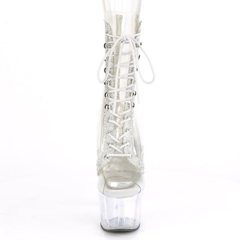 Pleaser Adore-1021C-2 Støvler Dame Clear | 239-RFKMBS