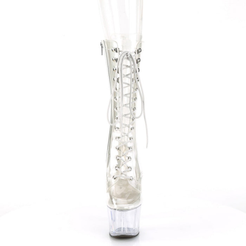 Pleaser Adore-1050C Støvler Dame Clear | 869-ZNHWDX