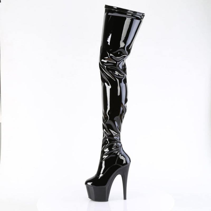 Pleaser Adore-4000 Støvler Dame Svarte | 921-YEIJKR