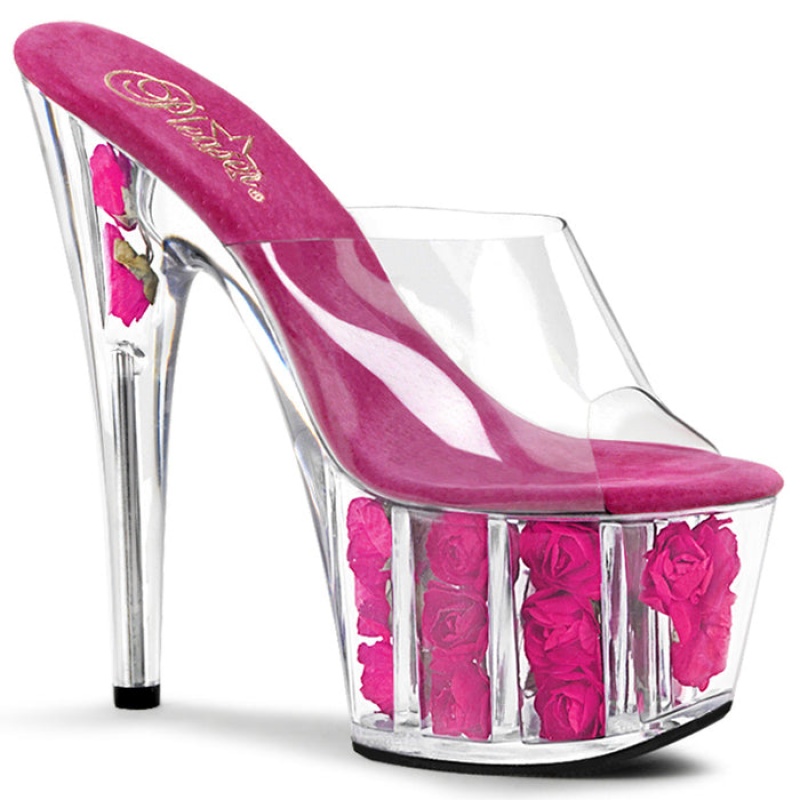 Pleaser Adore-701FL Badesandaler Dame Rosa | 957-NCZKYH