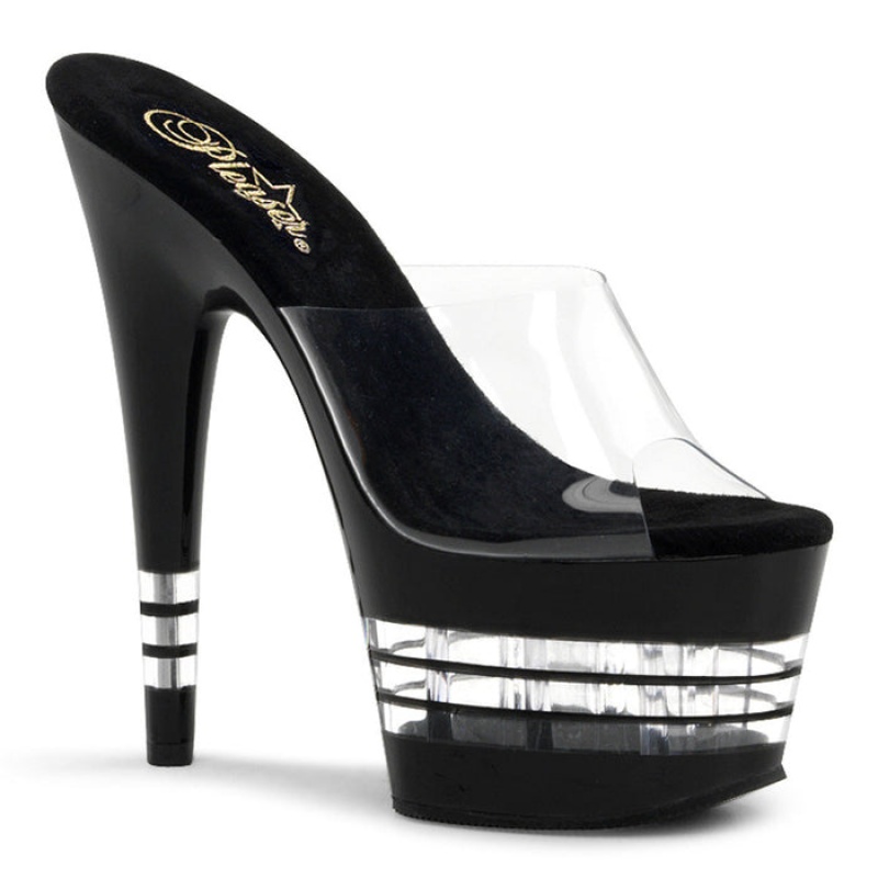 Pleaser Adore-701LN Badesandaler Dame Svarte | 210-KRZEQS