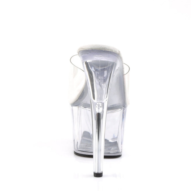 Pleaser Adore-701 Badesandaler Dame Clear | 457-LNDTFP