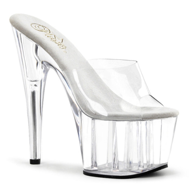 Pleaser Adore-701 Badesandaler Dame Clear | 457-LNDTFP