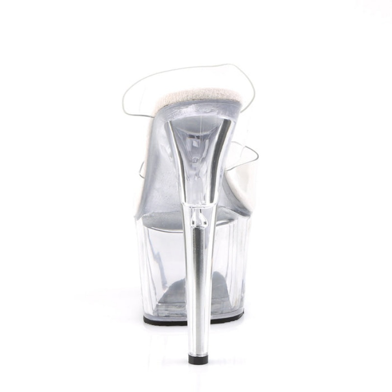 Pleaser Adore-702 Badesandaler Dame Clear | 437-AYJWZL