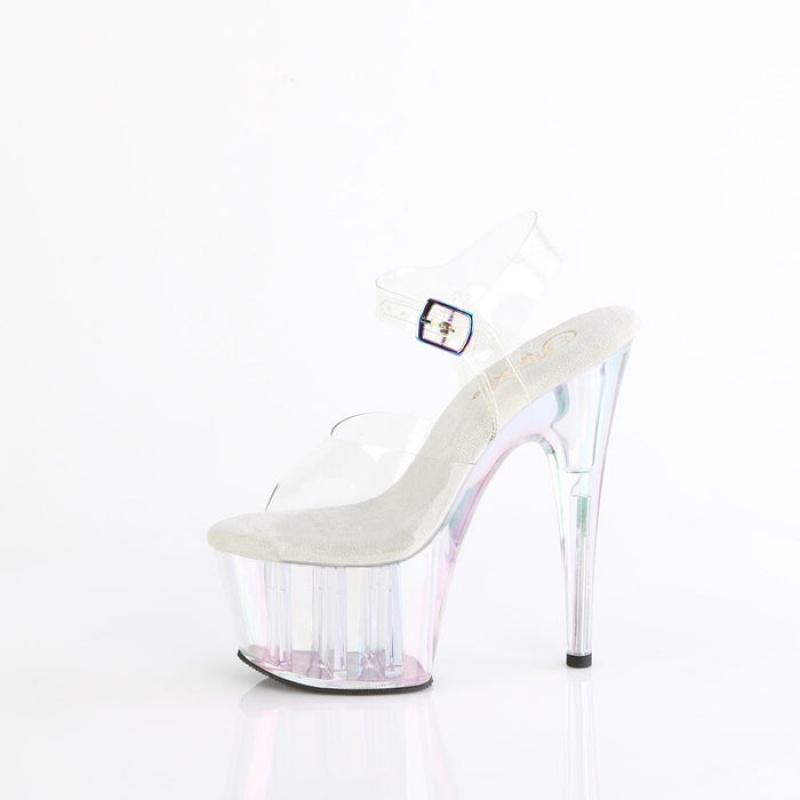 Pleaser Adore-708HT Sandaler Dame Clear | 260-LQJCBM