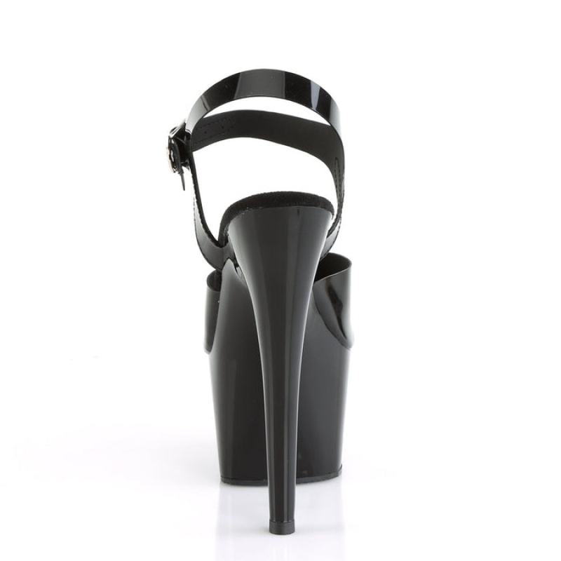 Pleaser Adore-708N Sandaler Dame Svarte | 946-LKIJDB