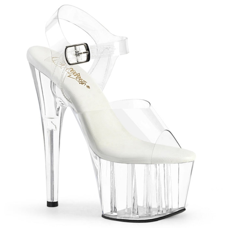 Pleaser Adore-708VL Sandaler Dame Clear | 839-LJORAP