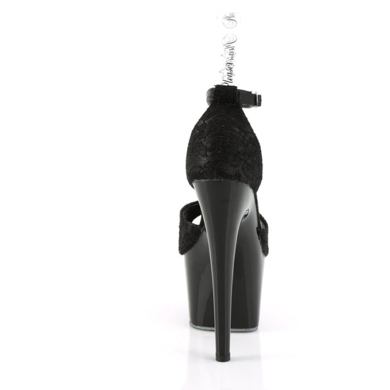 Pleaser Adore-768 Pumps Dame Svarte Svarte | 089-NYTIPO