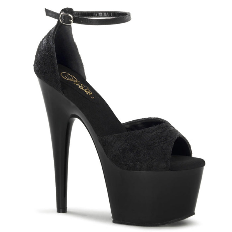 Pleaser Adore-768 Pumps Dame Svarte Svarte | 089-NYTIPO