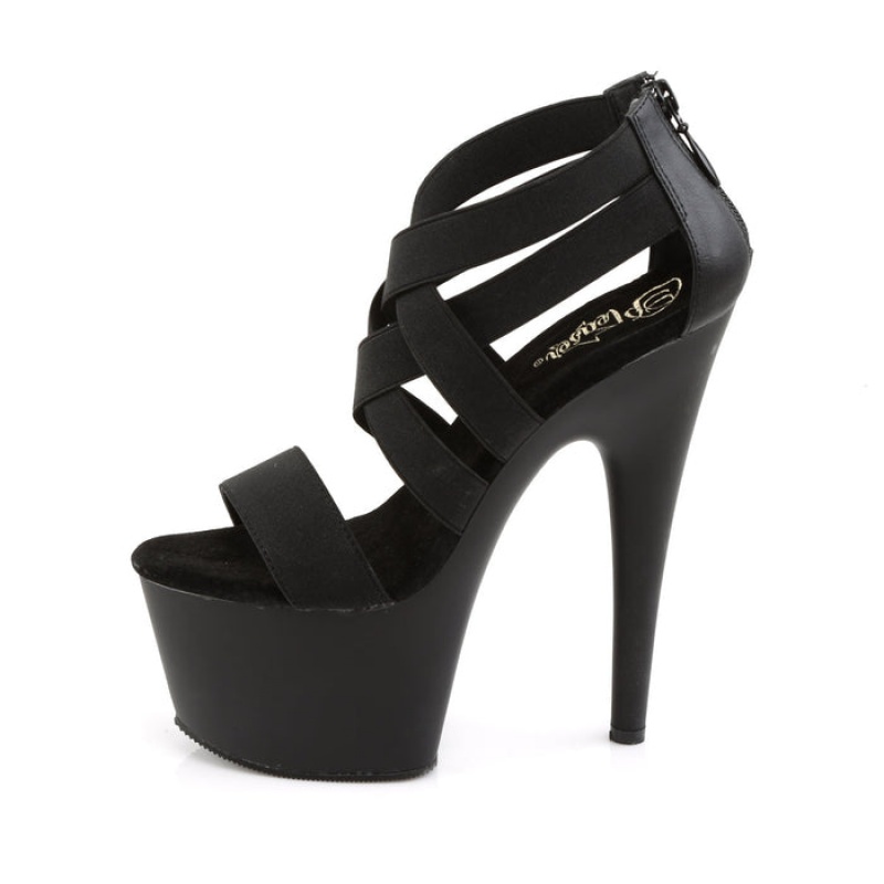 Pleaser Adore-769 Sandaler Dame Svarte Svarte | 209-IDJTBE