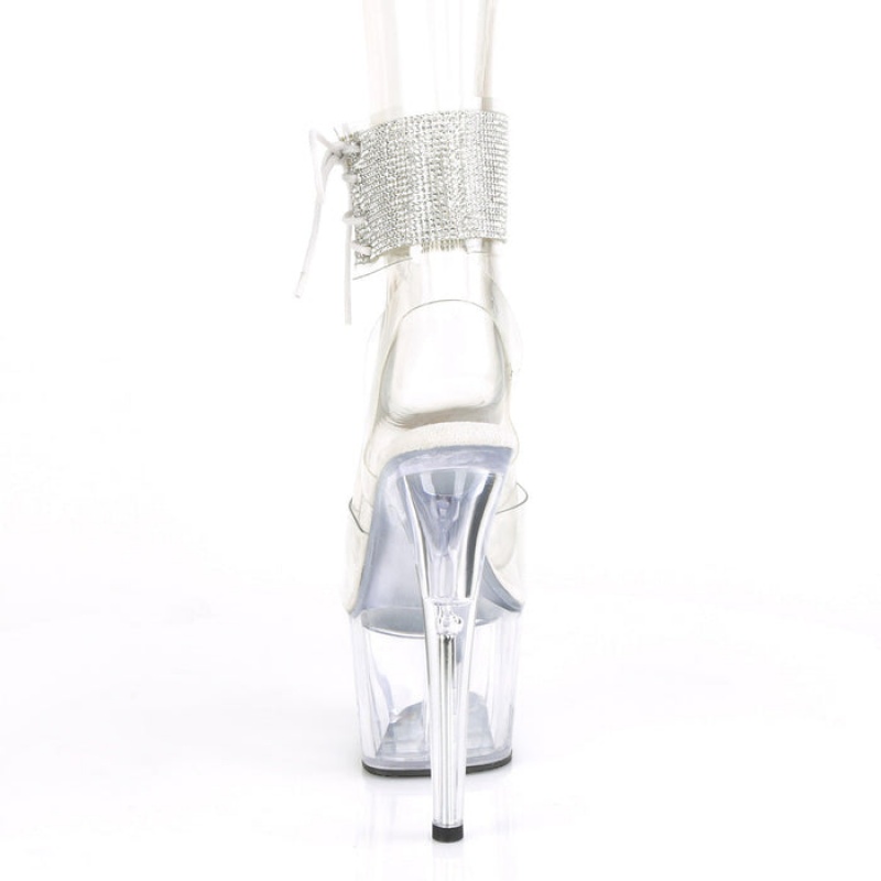 Pleaser Adore-791-2RS Sandaler Dame Clear | 054-XHIASO